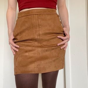 Loft Faux Suede Skirt